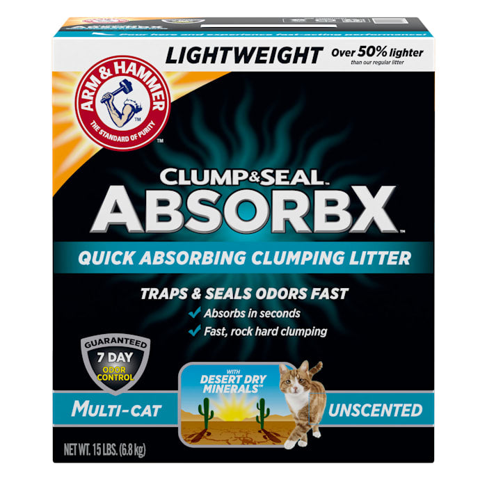 Arm & Hammer Clump & Seal AbsorbX Clumping Cat Litter  Mu...