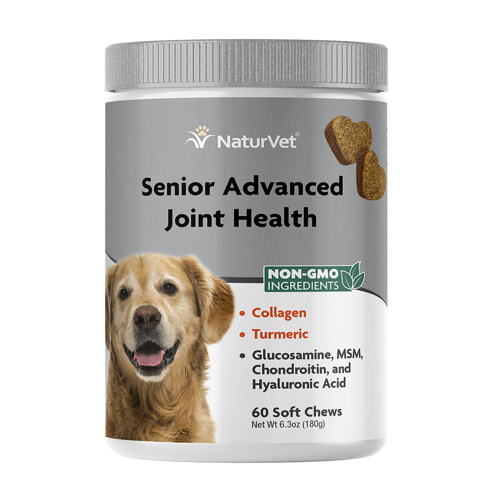 NaturVet Senior Advanced Joint Health Soft Chews for Dogs - 60 Count
