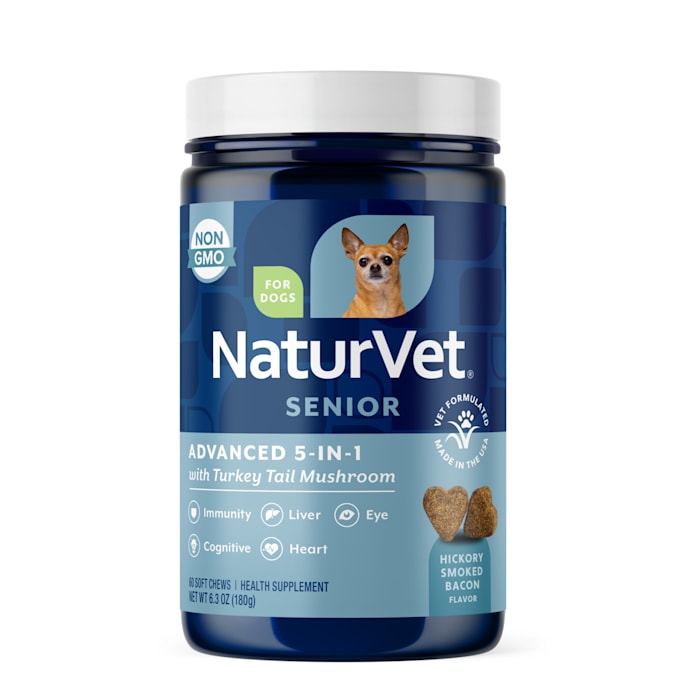 NaturVet Senior Advanced 5-in-1 Support Dog Supplement - 60 Soft Chews