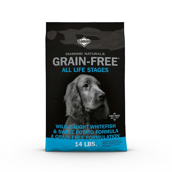 Diamond Naturals Grain Free Whitefish & Sweet Potato Dog Food, 14 lb