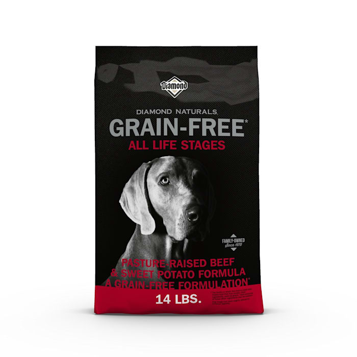 Diamond Naturals Grain Free Beef & Sweet Potato Dog Food, 14 lb