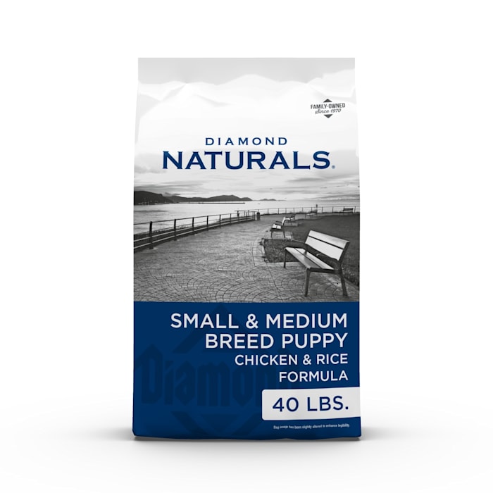 Diamond Naturals Small Breed Puppy Chicken and Rice Formula Dry Dog Food, 40 lb