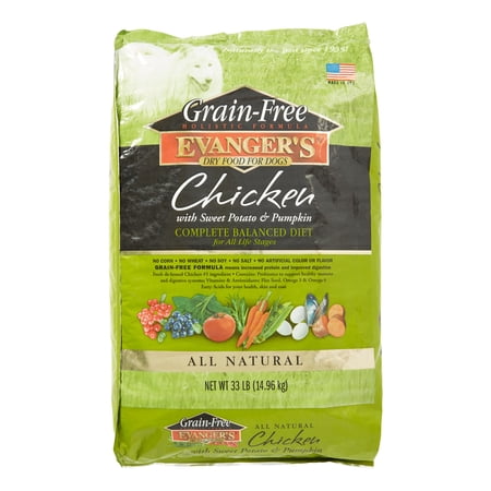 Evanger's Grain-Free Chicken with Sweet Potato & Pumpkin ...
