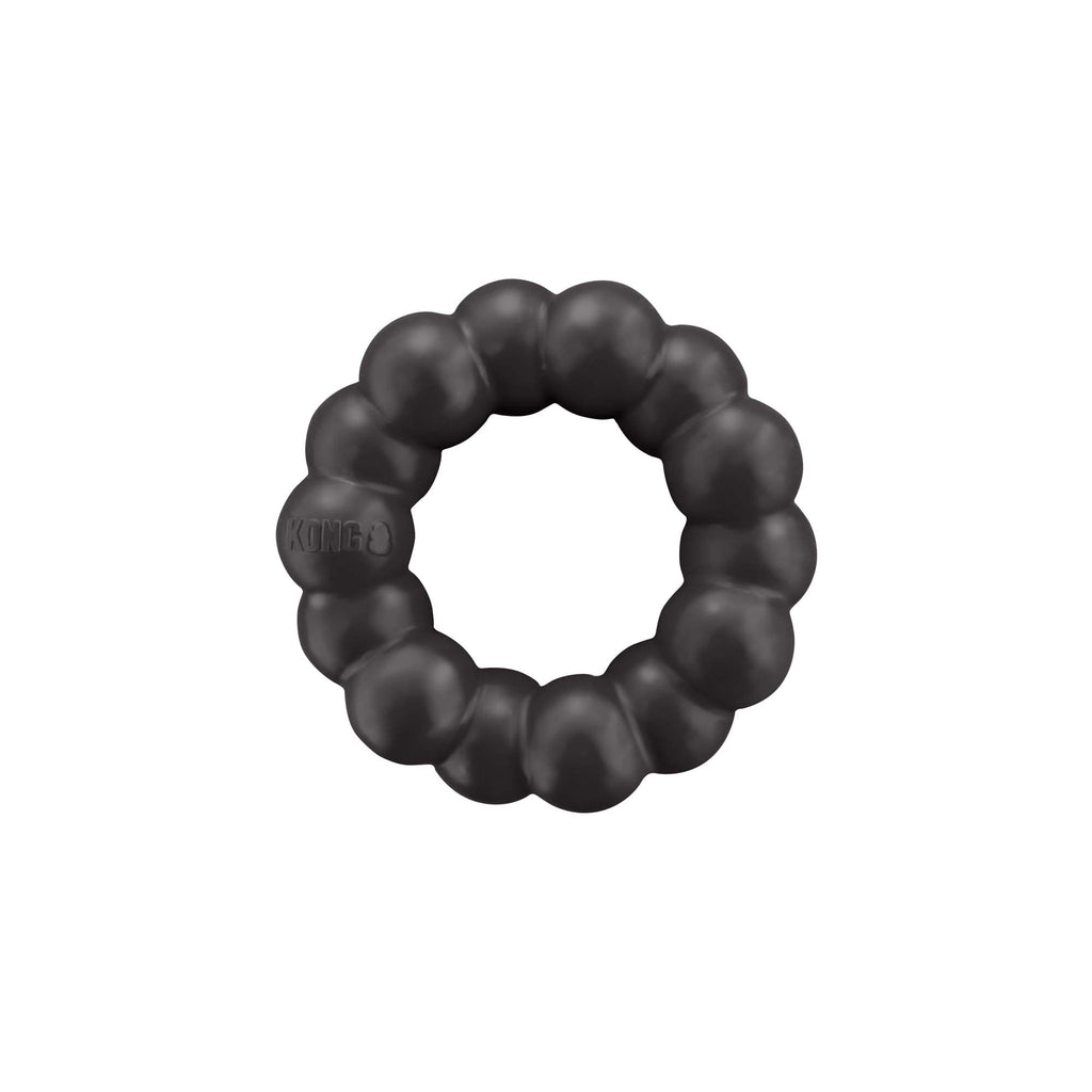 KONG Extreme Ring XL - Durable Black Rubber Dog Toy for Tough Chewers