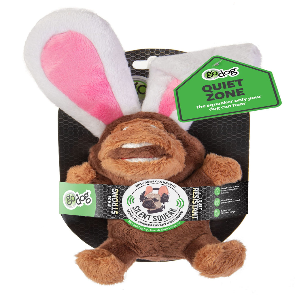 Worldwise 58533-98997-024 goDog Silent Squeak Flips Monke...