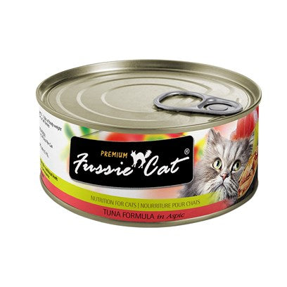 Fussie Cat Premium Tuna in Aspic Grain-Free Wet Cat Food, 2.82 oz Can (24-Pack Available)