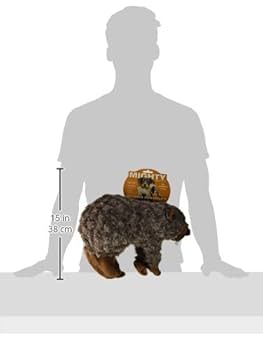 Mighty Massive Nature Beaver Dog Toy, Durable Plush Squeaker Toy