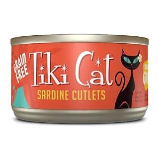 Tiki Cat Tahitian Grill Sardine Cutlets in Consomme - Grain-Free Wet Cat Food - 2.8 oz Can
