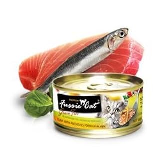 Fussie Cat Tuna & Anchovy in Aspic, Grain-Free Wet Cat Food, 2.8 oz Can