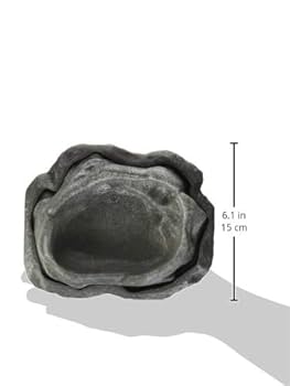 Zoo Med Repti Rock Food and Water Dish - Medium Reptile Bowl Combo