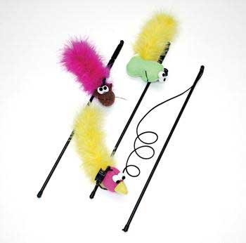 Ethical Pet SPOT Feather Boa Teaser Wand with Catnip Cat Toy