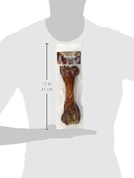 Savory Prime USA Ham Butcher Bone Dog Treat - Hickory Smoked, Natural Dog Chew