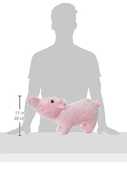 Mighty Massive Farm Piglet Dog Toy - Durable Plush Squeaky Toy for Dogs