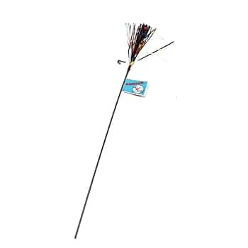 GoCat Sparkler Cat Toy - 18 Inch Mylar Wand Teaser, Assorted Colors