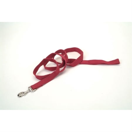 Coastal New Earth Soy Dog Leash, Cranberry, 5/8 inch x 6 ft