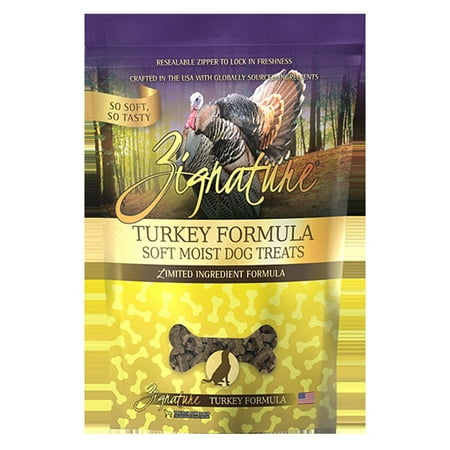 Zignature Turkey Formula Soft Moist Dog Treats - Grain-Free, 4 oz