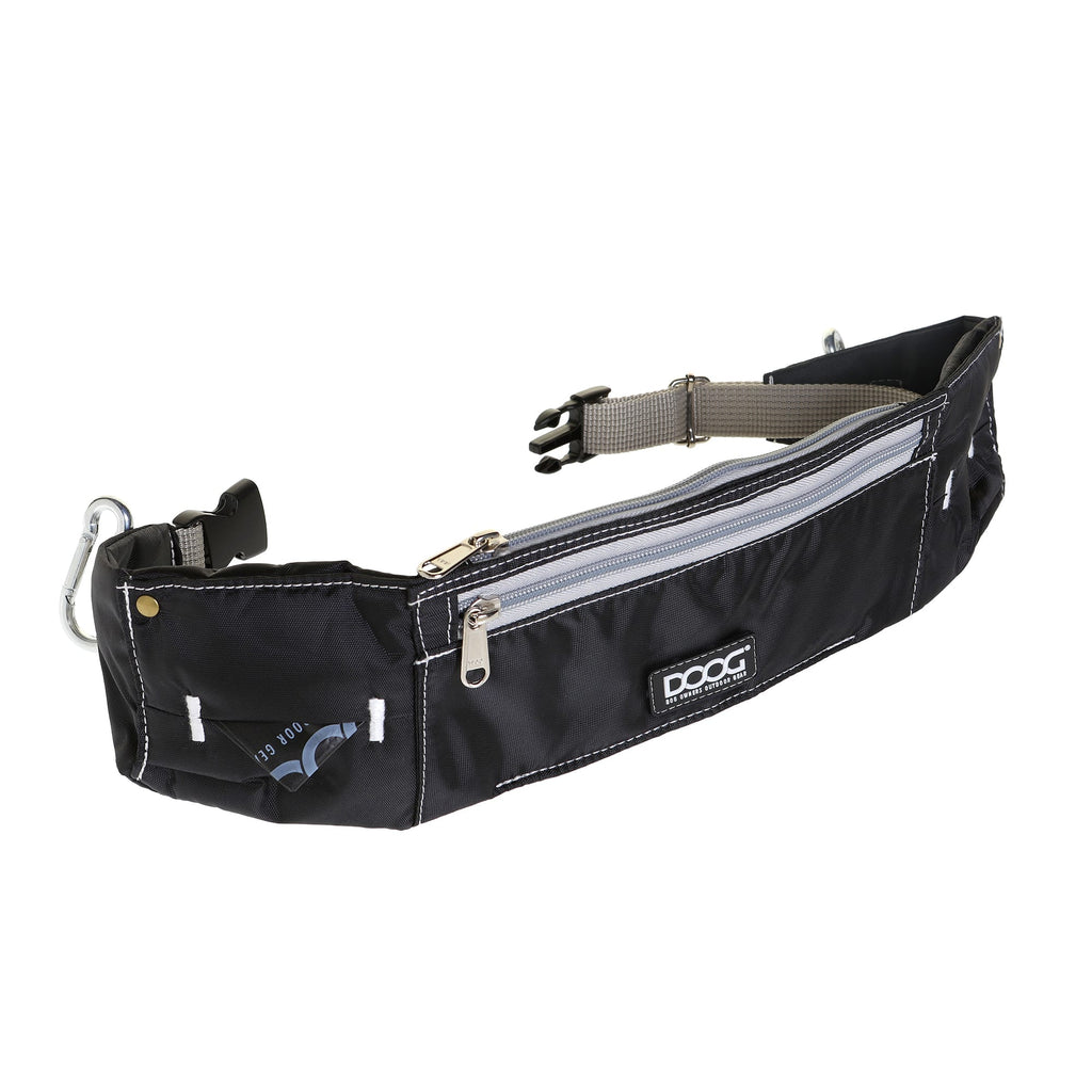 DOOG Walkie Belt - Black - Dog Walking Essential Accessory with Poop Bag Dispenser