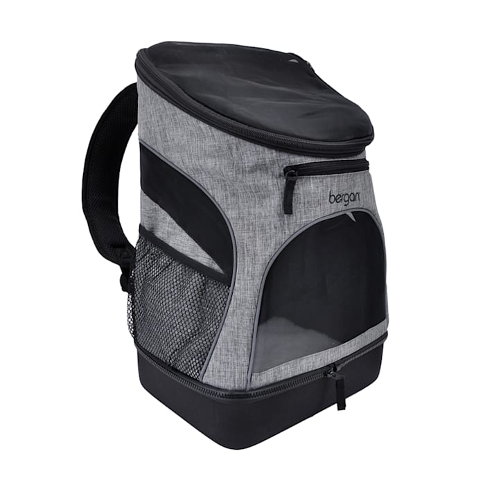 Bergan Heather Grey Backpack Pet Carrier, 11.5" L X 9" W ...