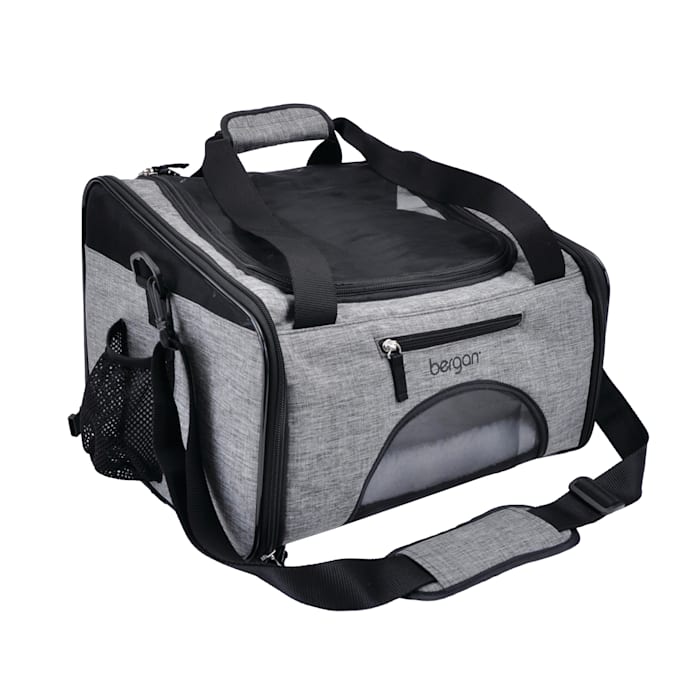 Bergan Heather Grey Booster Pet Carrier, 15.75" L X 12" W...