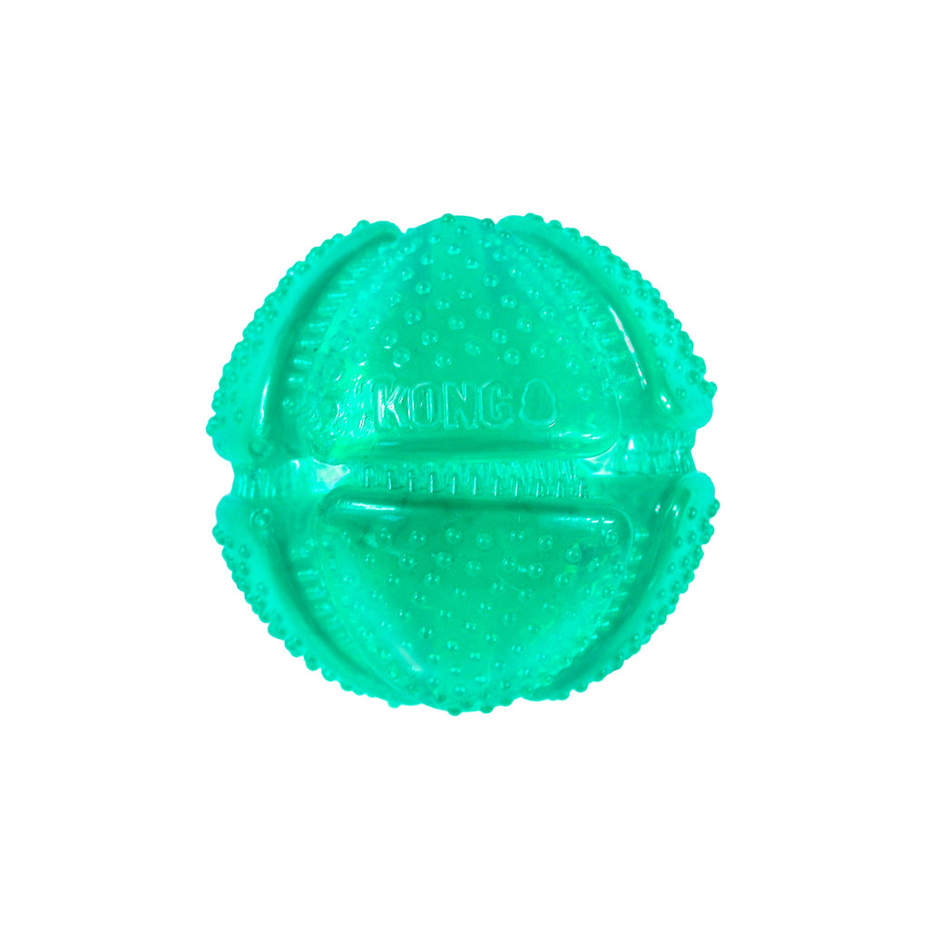 Kong Squeezz Dental Ball - Medium Dog Toy - Cleans Teeth - Durable Rubber