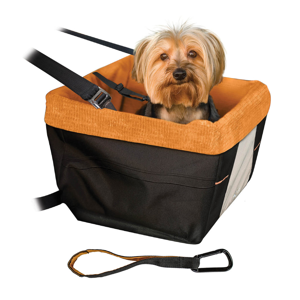 Kurgo Skybox Dog Booster Seat - Black/Orange
