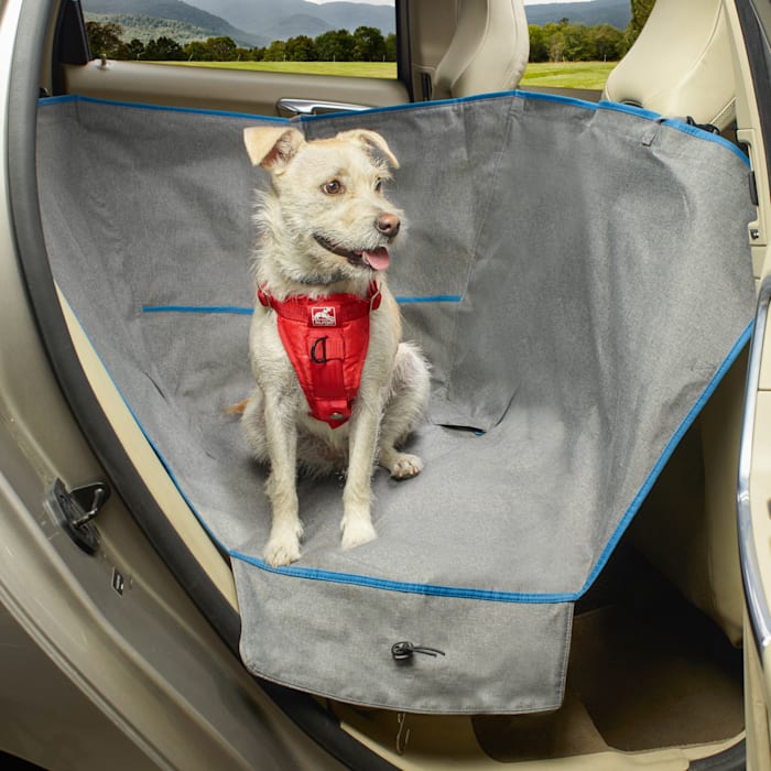 Kurgo Half Hammock Car Seat Cover - Heather Gray/Charcoal - Dog Pet Protector