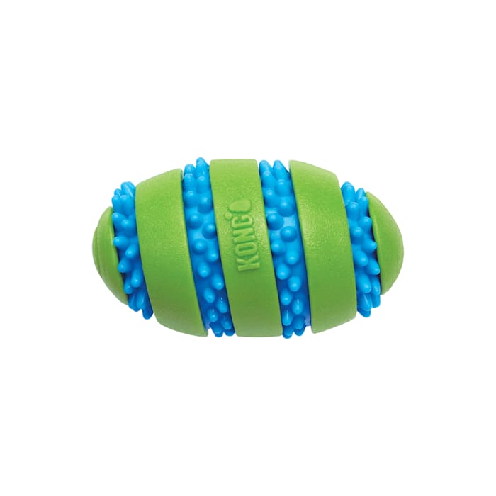 KONG Squeezz Goomz Football Dog Toy Size: Medium