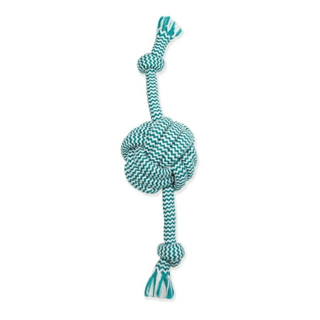 Mammoth Extra Fresh Monkey Fist Ball with Rope Ends - Small 13" Dog Toy