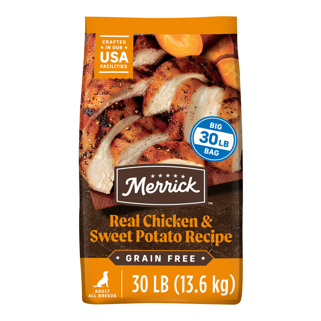 Merrick Grain Free Chicken & Sweet Potato Recipe Dry Dog Food - 30 lb Bag