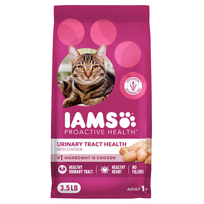 Iams Proactive Health Adult Urinary Tract Health Dry Cat Food, Chicken, 3.5 lb Bag
