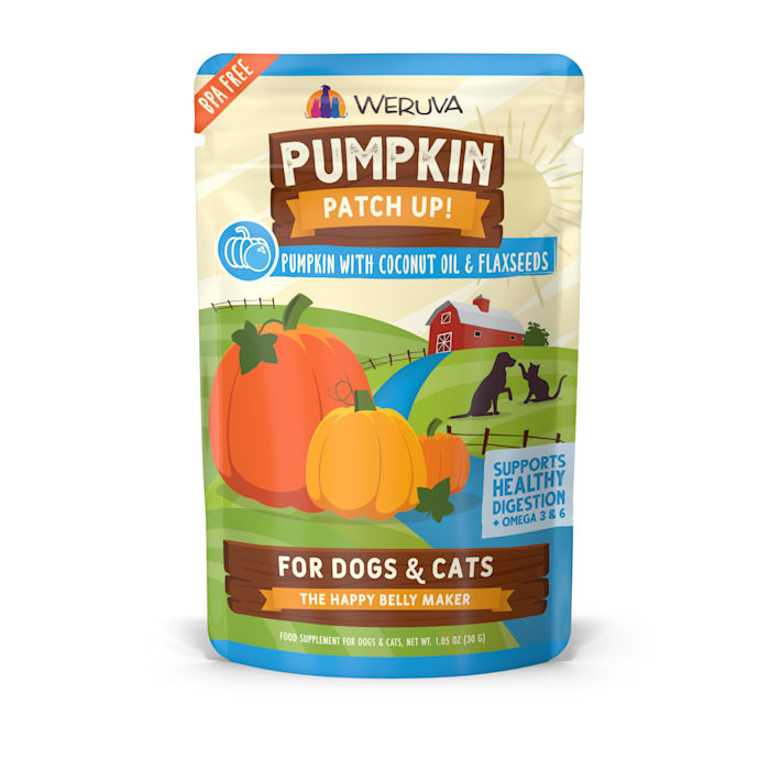 Weruva Pumpkin Patch Up Dog & Cat Supplement - Pumpkin, Coconut Oil & Flaxseeds - 1.05oz Pouch