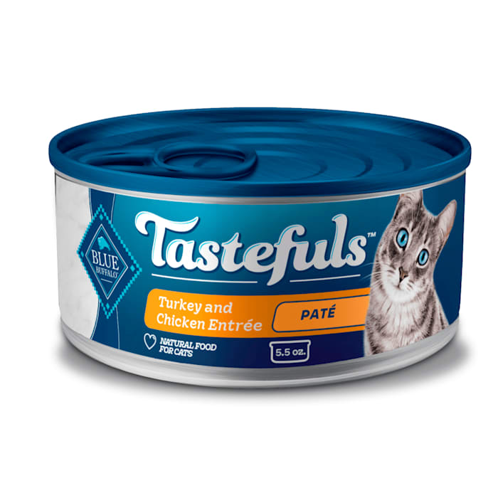Blue Buffalo Tastefuls Turkey & Chicken Pate Wet Cat Food, 5.5 oz