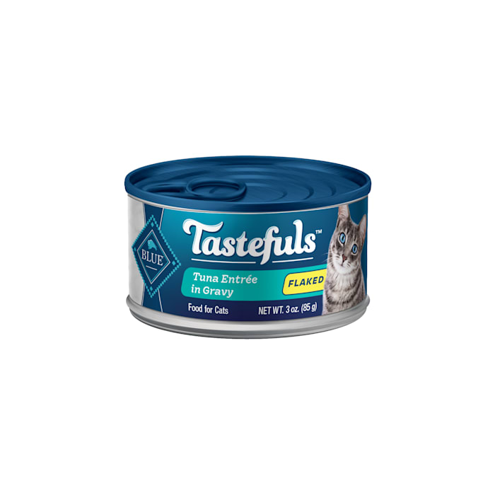 Blue Buffalo Tastefuls Flaked Tuna Entree in Gravy, Adult Wet Cat Food, 3 oz Cans (24 Count)