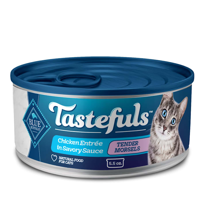 Blue Buffalo Tastefuls Adult Cat Chicken Entree in Gravy Morsels, 5.5 oz Wet Cat Food