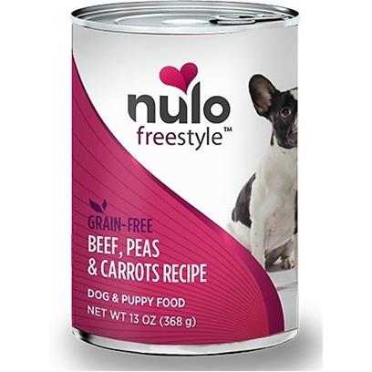 Nulo Freestyle Beef, Peas & Carrots Grain-Free Canned Dog Food, 13 oz