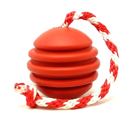 usa-k9 by sodapup dog toy - natural rubber stars and stri...