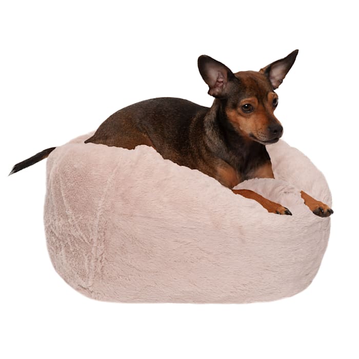 FurHaven Pet Products Round Plush Ball Dog Bed - Shell  S...