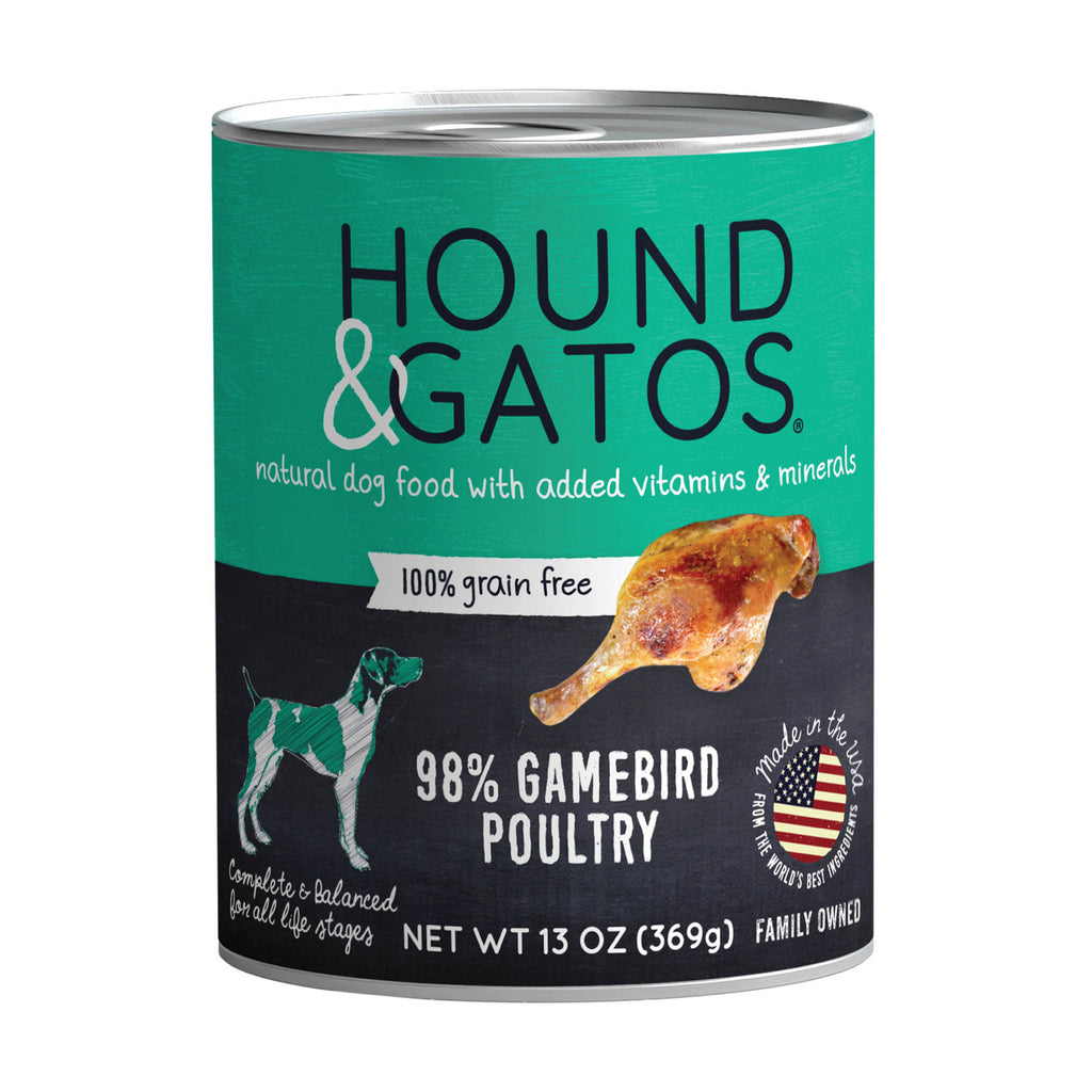 Hound & Gatos Grain Free, Gamebird Poultry Wet Dog Food, ...
