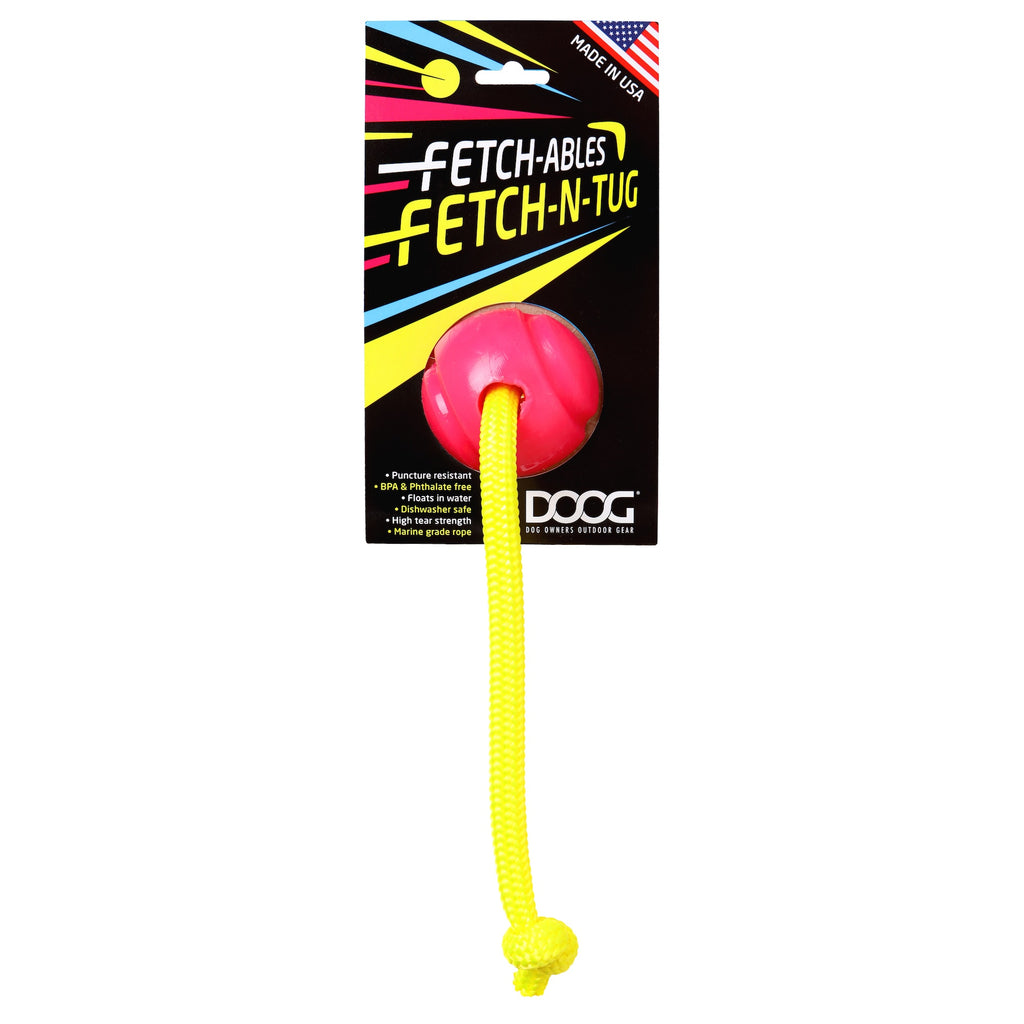 Doog USA FBR01 Pink Fetchable Ball & Rope