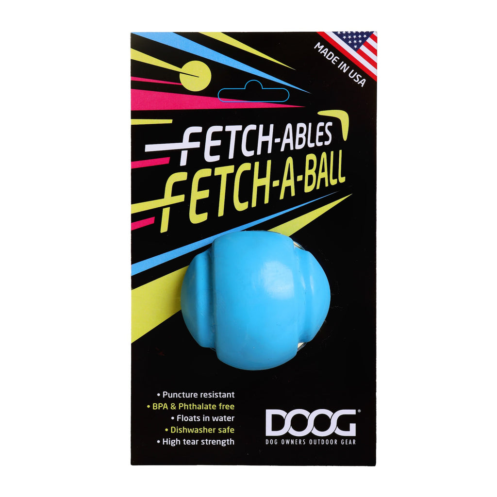 DOOG Fetch-ables Fetch-A-Ball Dog Toy 2.75  x 2.75  x 2.75