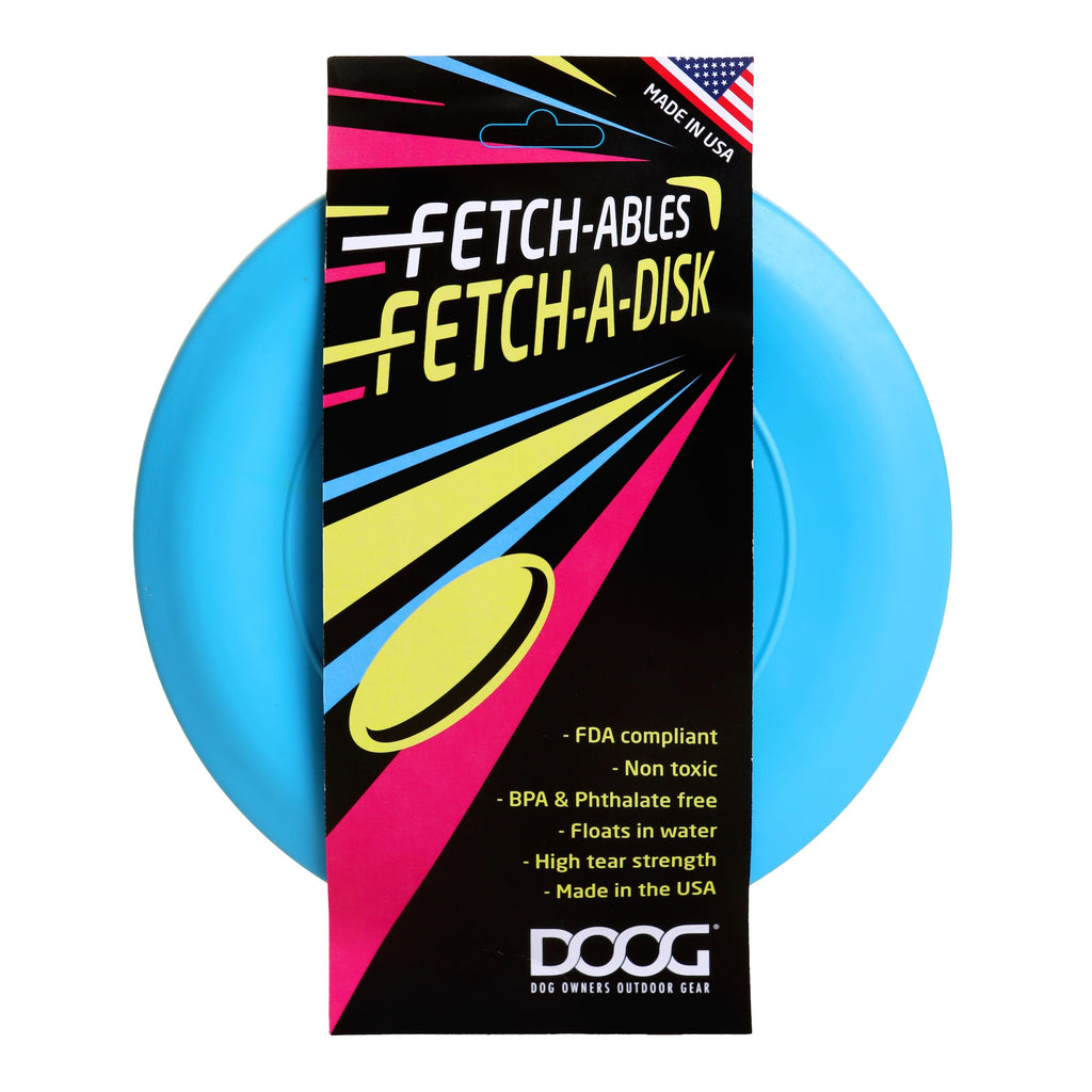 DOOG Fetch-ables Fetch-A-Disc Dog Toy 8.25  x 8.25  x 0.25