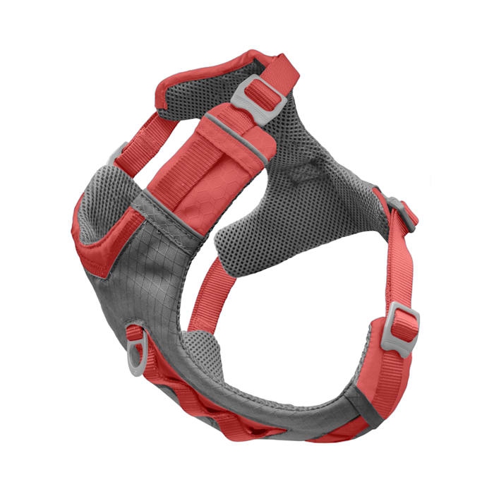 Kurgo Journey Air Dog Harness - Coral - Medium - Adjustable Padded Vest with Handle