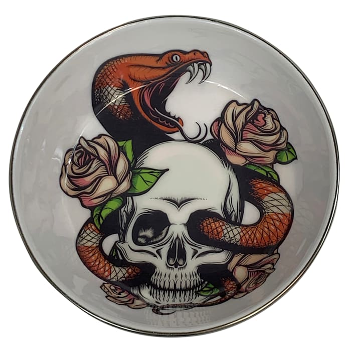 Multipet Komodo Skull & Snake Reptile Bowl - 3 Cups