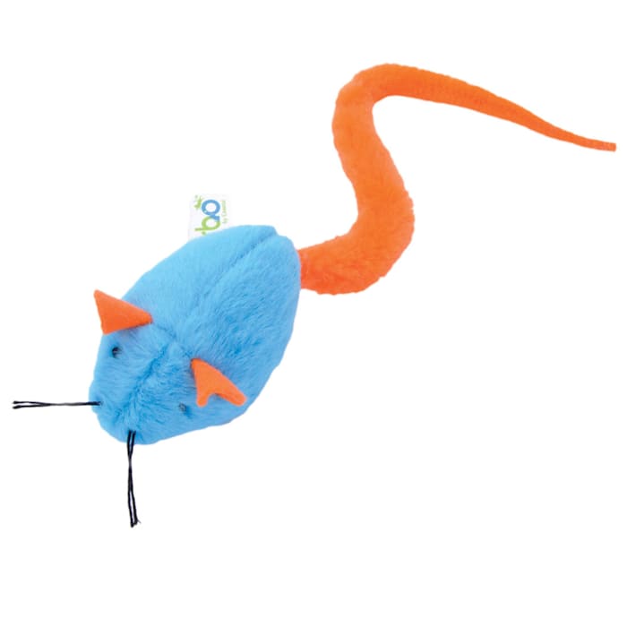 Coastal® Turbo® Turbo Tail™ Rattle Mouse Cat Toy Orange C...
