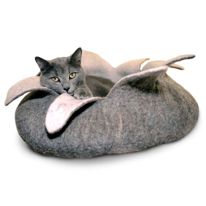 Dharma Dog Karma Cat Natural Petal Wool Pet Basket, 14" L...