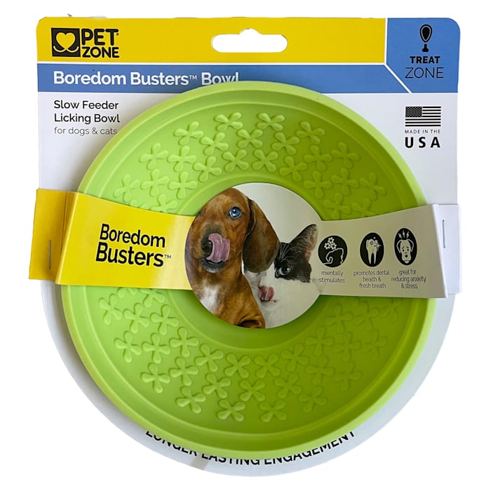 Pet Zone Pets Boredom Busterz Slow Feeder Licking Bowl  G...