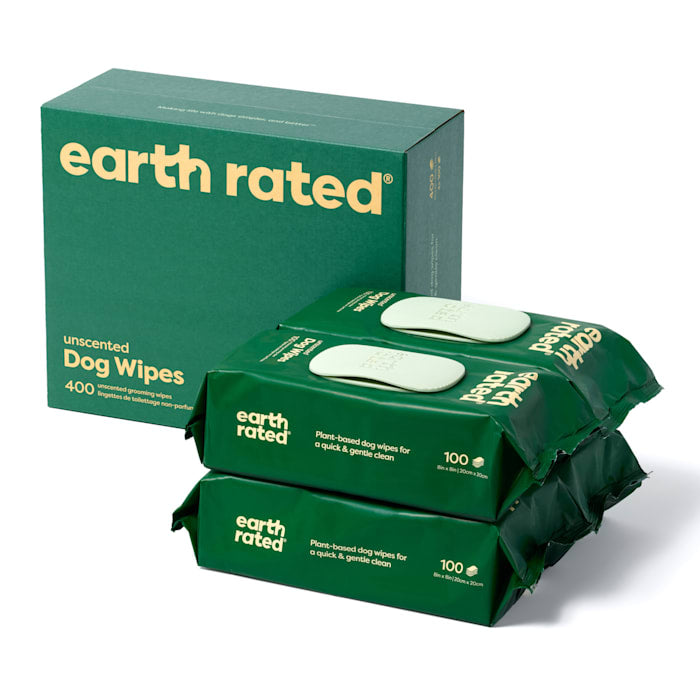 Earth Rated Dog Wipes  Thick Plant Based Grooming Wipes  ...