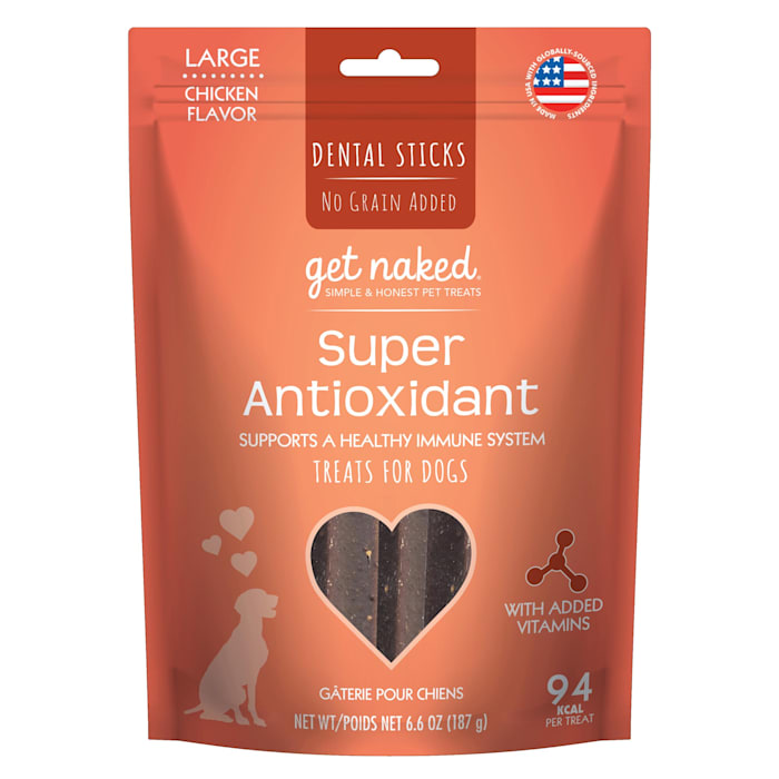 Get Naked Dental Chew Sticks Dog SUPER ANTIOXIDANT LARGE ...