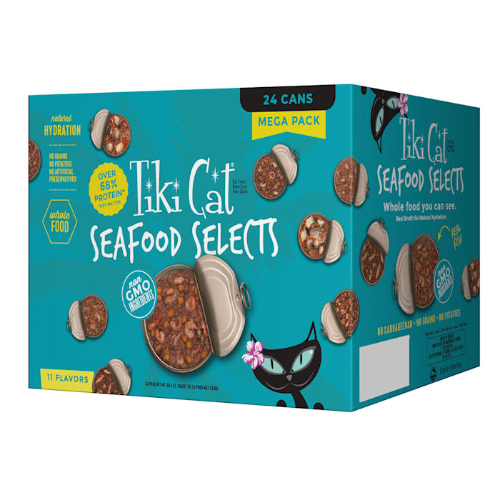 Tiki Cat Seafood Select Wet Cat Food, 2.8 oz., Count of 24