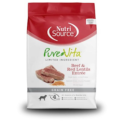PureVita Grain Free Beef & Red Lentils Dry Dog Food